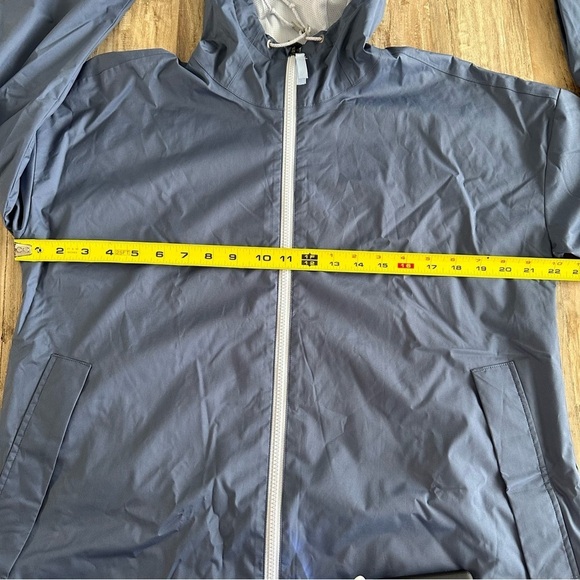 REI Co-op Rain Hooded Jacket Women's Thunder Blue Size Medium - Picture 9 of 10
